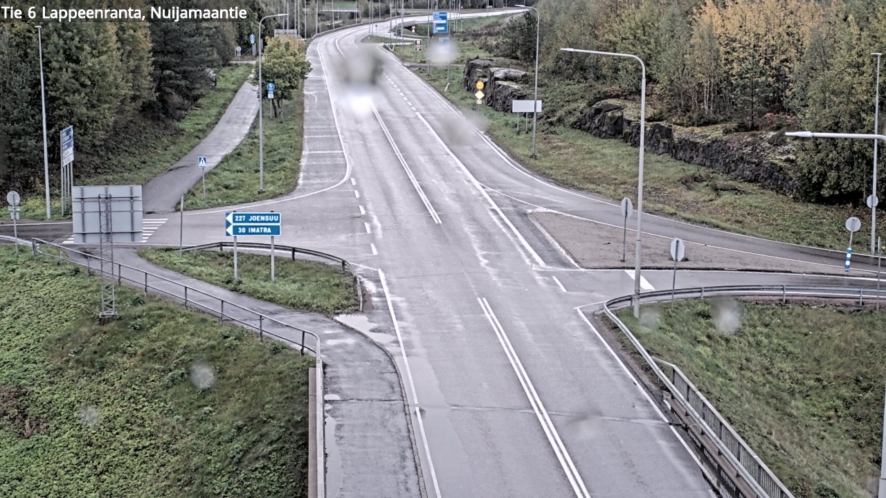 Weather Camera Image Road 6 Lappeenranta, Nuijamaantie, Lappeenranta, Etelä-Karjala
