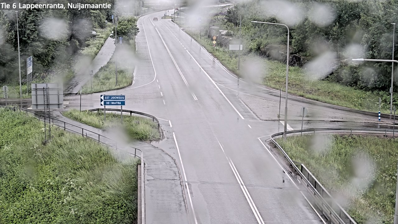 Weather Camera Image Road 6 Lappeenranta, Nuijamaantie, Lappeenranta, Etelä-Karjala