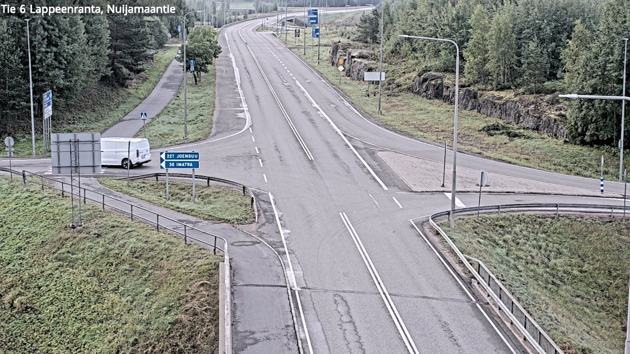 Weather Camera Image Road 6 Lappeenranta, Nuijamaantie, Lappeenranta, Etelä-Karjala