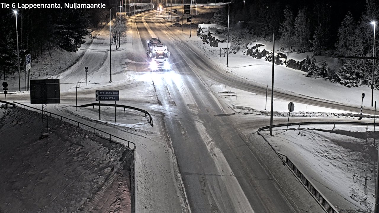 Weather Camera Image Väg 6 Villmanstrand, Nuijamaantie, Lappeenranta, Etelä-Karjala