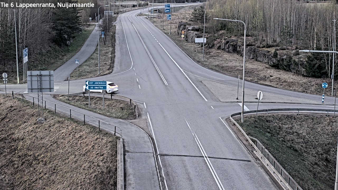 Weather Camera Image Road 6 Lappeenranta, Nuijamaantie, Lappeenranta, Etelä-Karjala