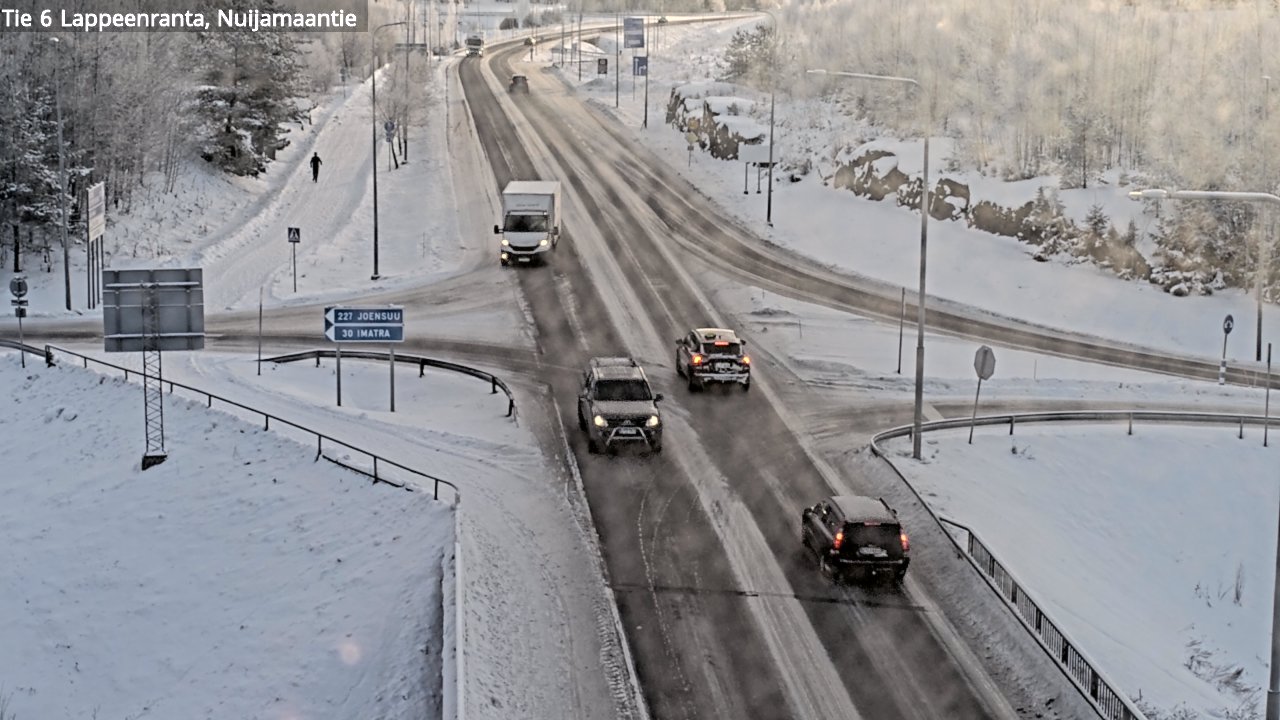 Weather Camera Image Road 6 Lappeenranta, Nuijamaantie, Lappeenranta, Etelä-Karjala
