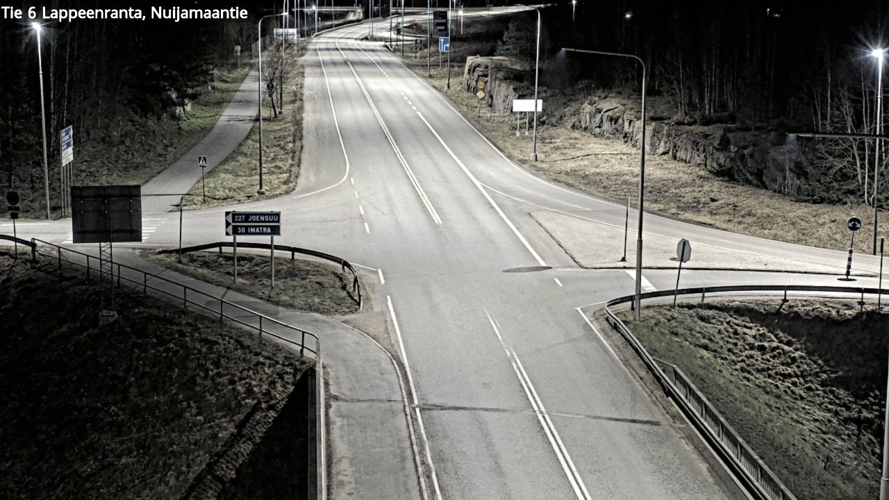 Weather Camera Image Road 6 Lappeenranta, Nuijamaantie, Lappeenranta, Etelä-Karjala