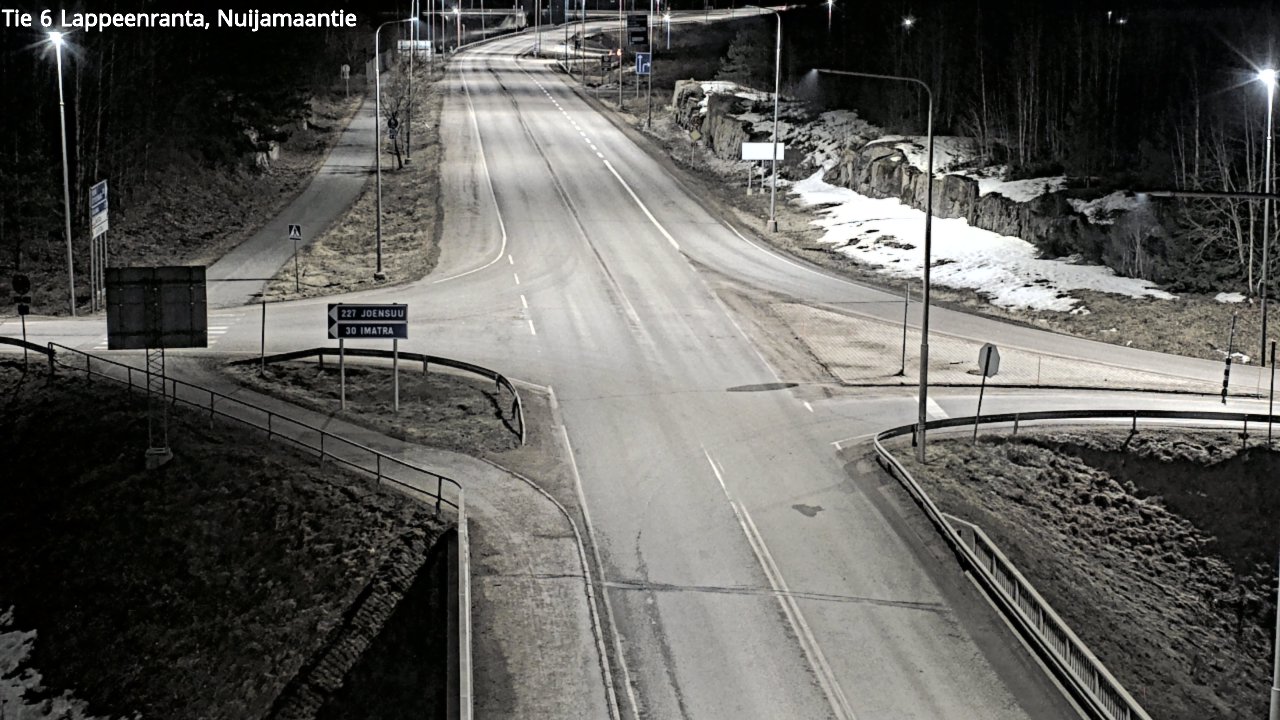 Weather Camera Image Road 6 Lappeenranta, Nuijamaantie, Lappeenranta, Etelä-Karjala