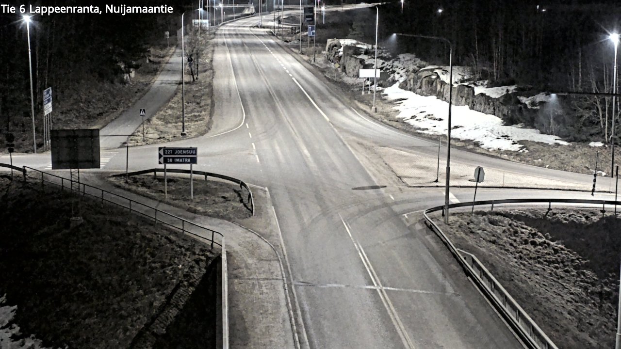 Weather Camera Image Road 6 Lappeenranta, Nuijamaantie, Lappeenranta, Etelä-Karjala