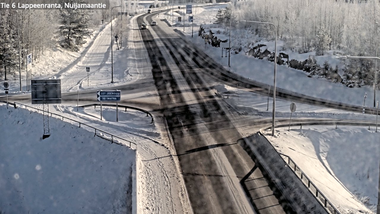 Weather Camera Image Road 6 Lappeenranta, Nuijamaantie, Lappeenranta, Etelä-Karjala