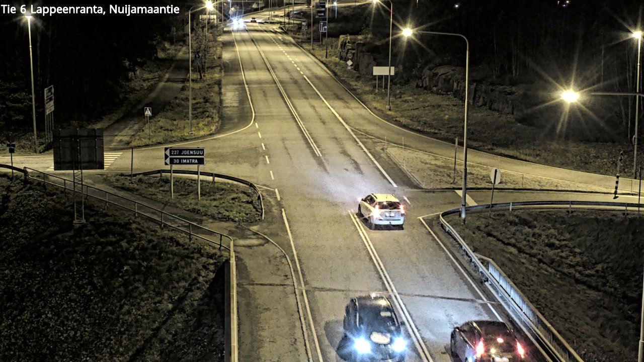 Weather Camera Image Väg 6 Villmanstrand, Nuijamaantie, Lappeenranta, Etelä-Karjala