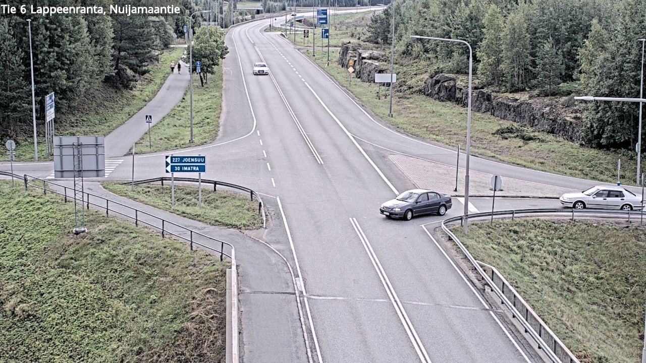 Weather Camera Image Road 6 Lappeenranta, Nuijamaantie, Lappeenranta, Etelä-Karjala