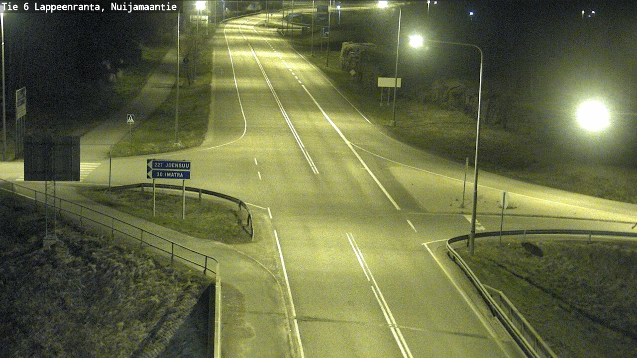 Weather Camera Image Road 6 Lappeenranta, Nuijamaantie, Lappeenranta, Etelä-Karjala