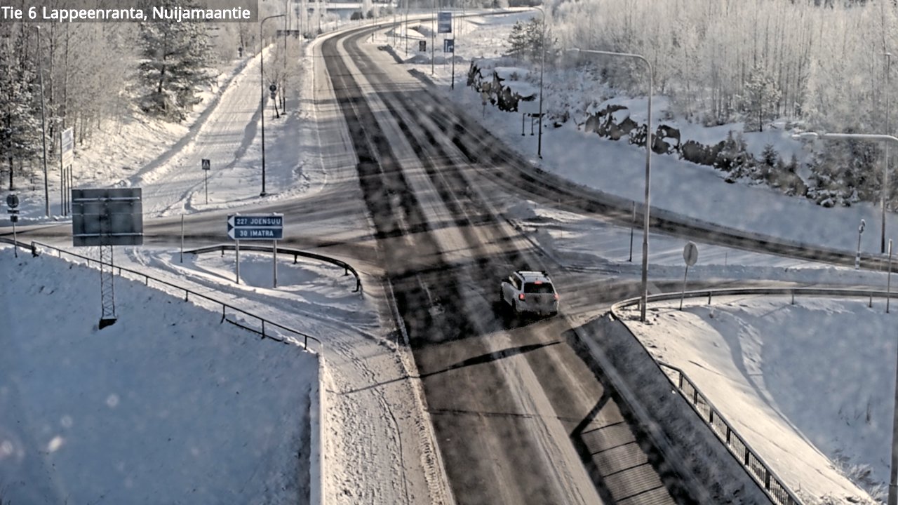 Weather Camera Image Road 6 Lappeenranta, Nuijamaantie, Lappeenranta, Etelä-Karjala