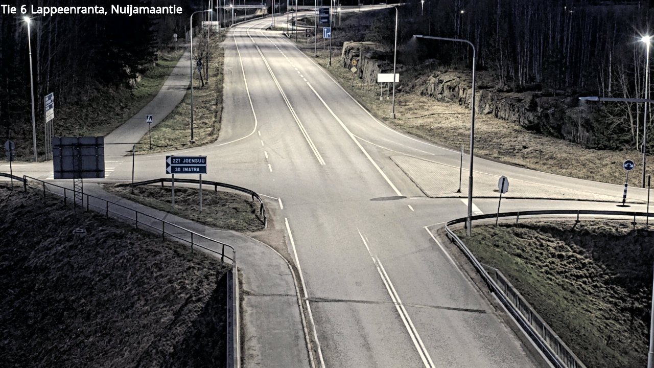 Weather Camera Image Road 6 Lappeenranta, Nuijamaantie, Lappeenranta, Etelä-Karjala