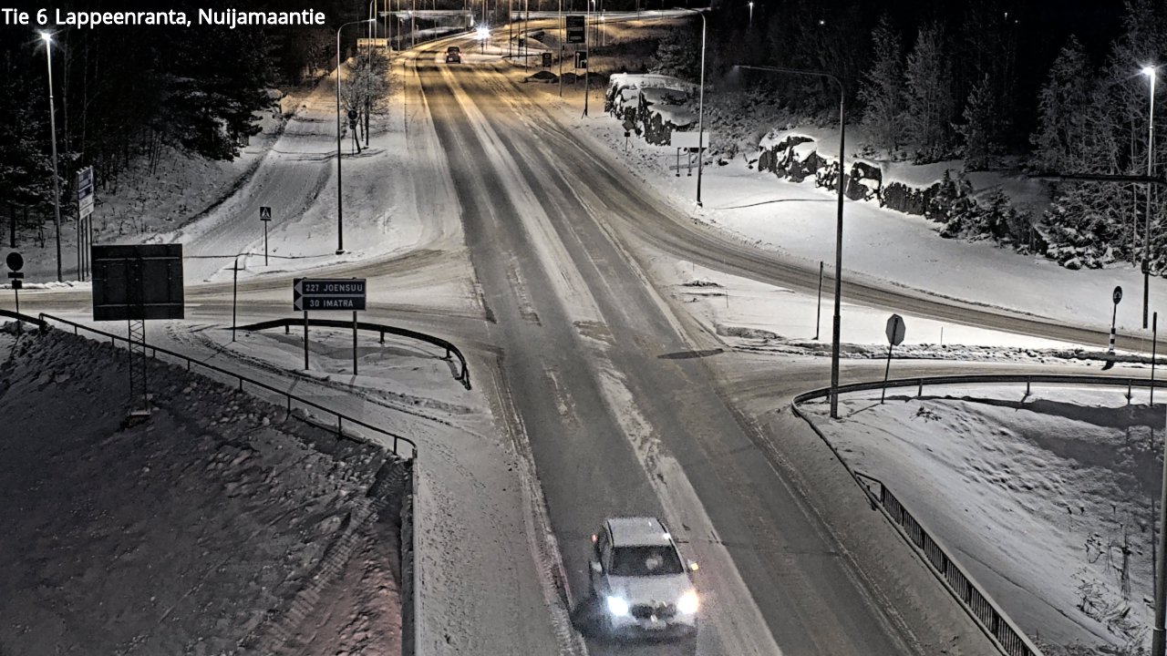 Weather Camera Image Väg 6 Villmanstrand, Nuijamaantie, Lappeenranta, Etelä-Karjala