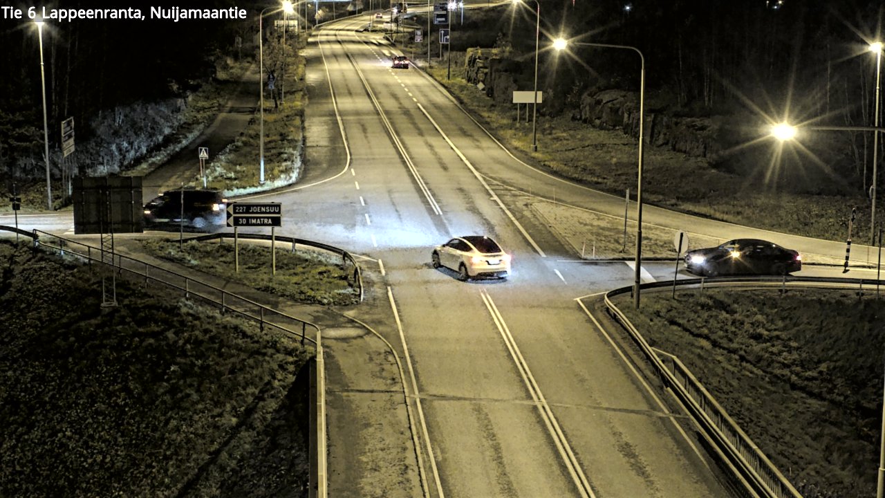 Weather Camera Image Väg 6 Villmanstrand, Nuijamaantie, Lappeenranta, Etelä-Karjala