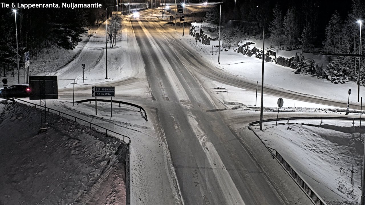 Weather Camera Image Väg 6 Villmanstrand, Nuijamaantie, Lappeenranta, Etelä-Karjala