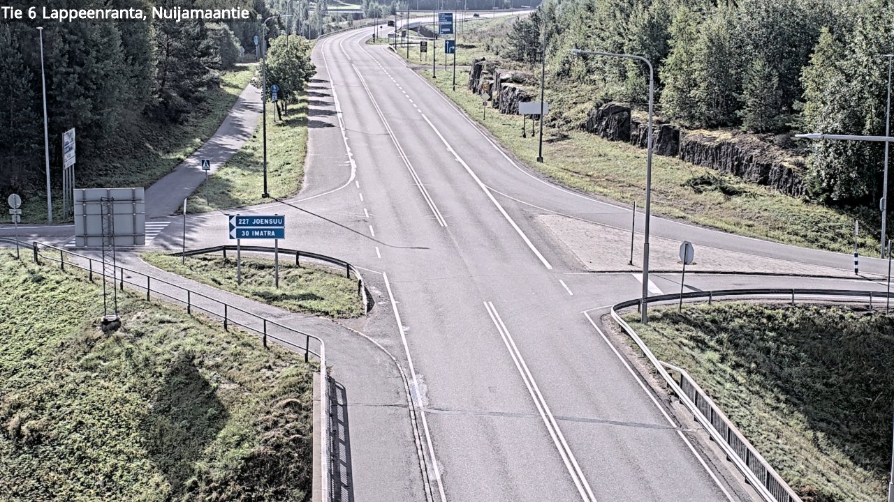 Weather Camera Image Road 6 Lappeenranta, Nuijamaantie, Lappeenranta, Etelä-Karjala