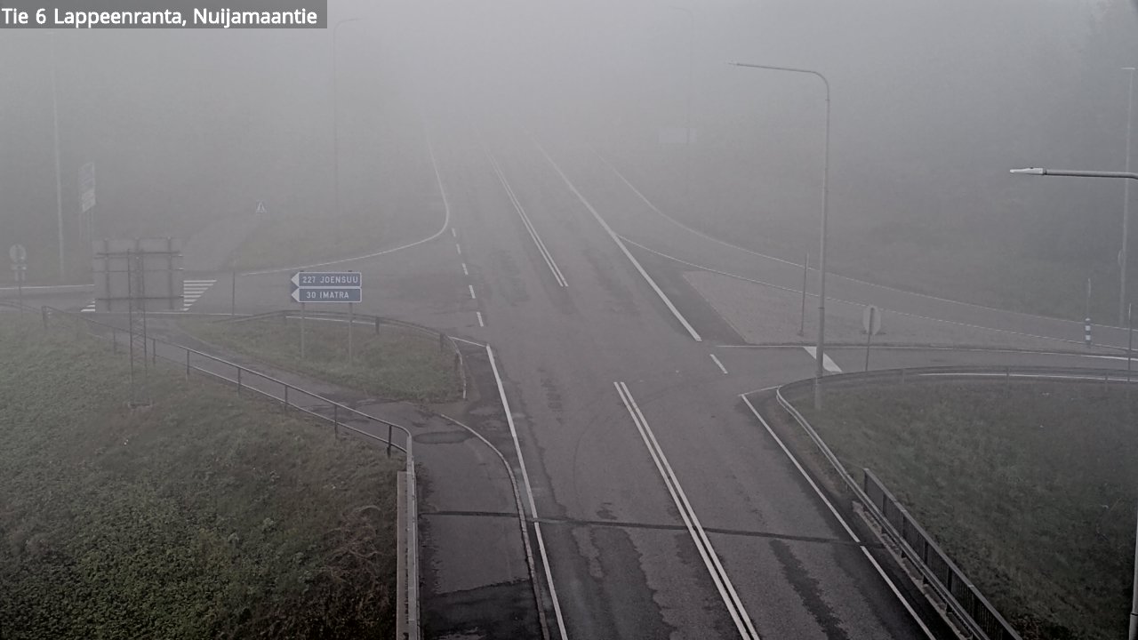 Weather Camera Image Road 6 Lappeenranta, Nuijamaantie, Lappeenranta, Etelä-Karjala
