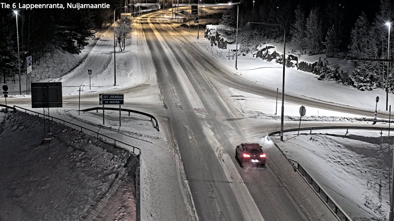 Weather Camera Image Väg 6 Villmanstrand, Nuijamaantie, Lappeenranta, Etelä-Karjala