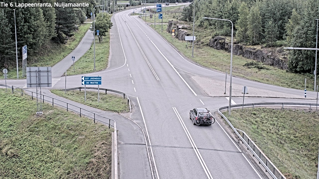 Weather Camera Image Road 6 Lappeenranta, Nuijamaantie, Lappeenranta, Etelä-Karjala