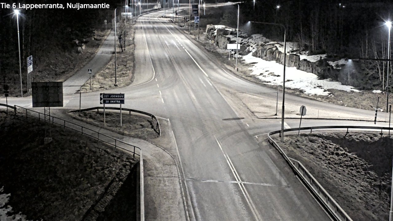 Weather Camera Image Väg 6 Villmanstrand, Nuijamaantie, Lappeenranta, Etelä-Karjala