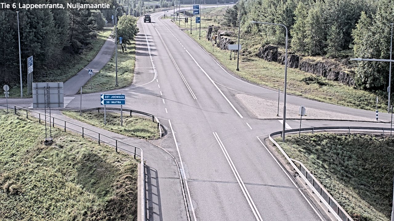 Weather Camera Image Road 6 Lappeenranta, Nuijamaantie, Lappeenranta, Etelä-Karjala