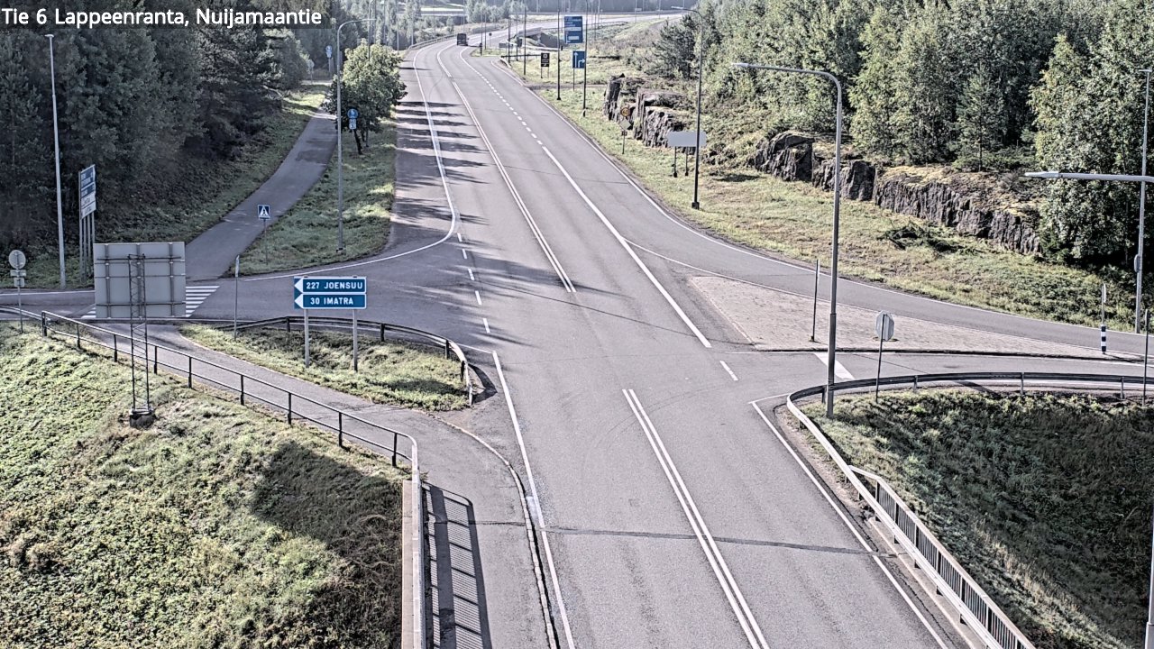 Weather Camera Image Road 6 Lappeenranta, Nuijamaantie, Lappeenranta, Etelä-Karjala