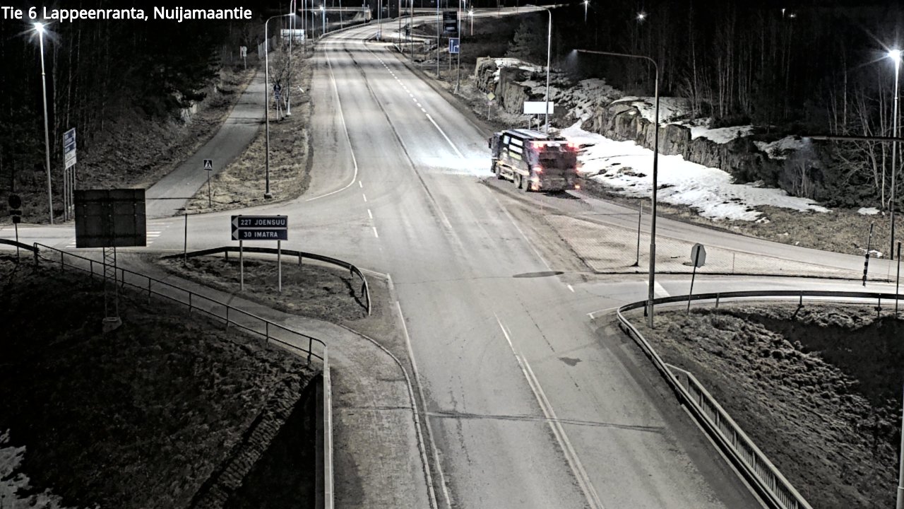 Weather Camera Image Road 6 Lappeenranta, Nuijamaantie, Lappeenranta, Etelä-Karjala
