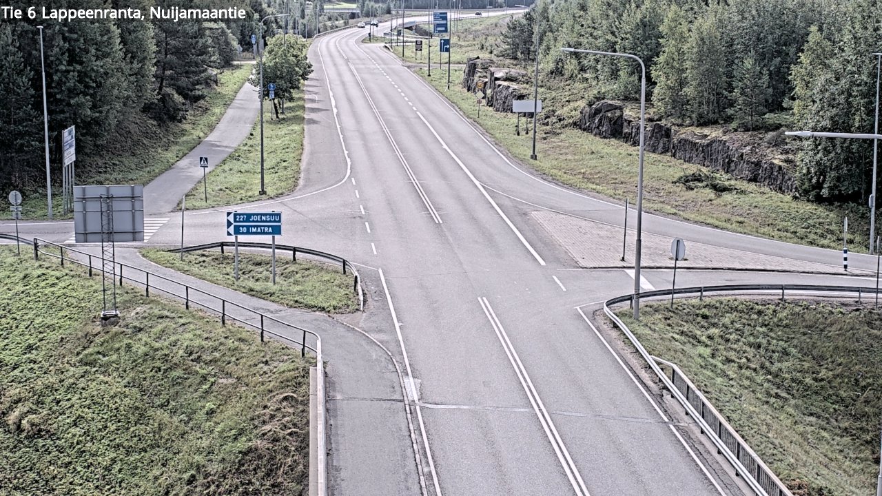 Weather Camera Image Road 6 Lappeenranta, Nuijamaantie, Lappeenranta, Etelä-Karjala