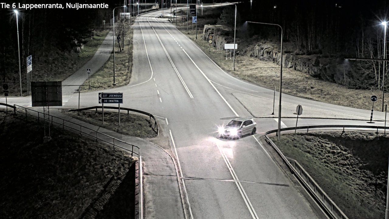 Weather Camera Image Road 6 Lappeenranta, Nuijamaantie, Lappeenranta, Etelä-Karjala