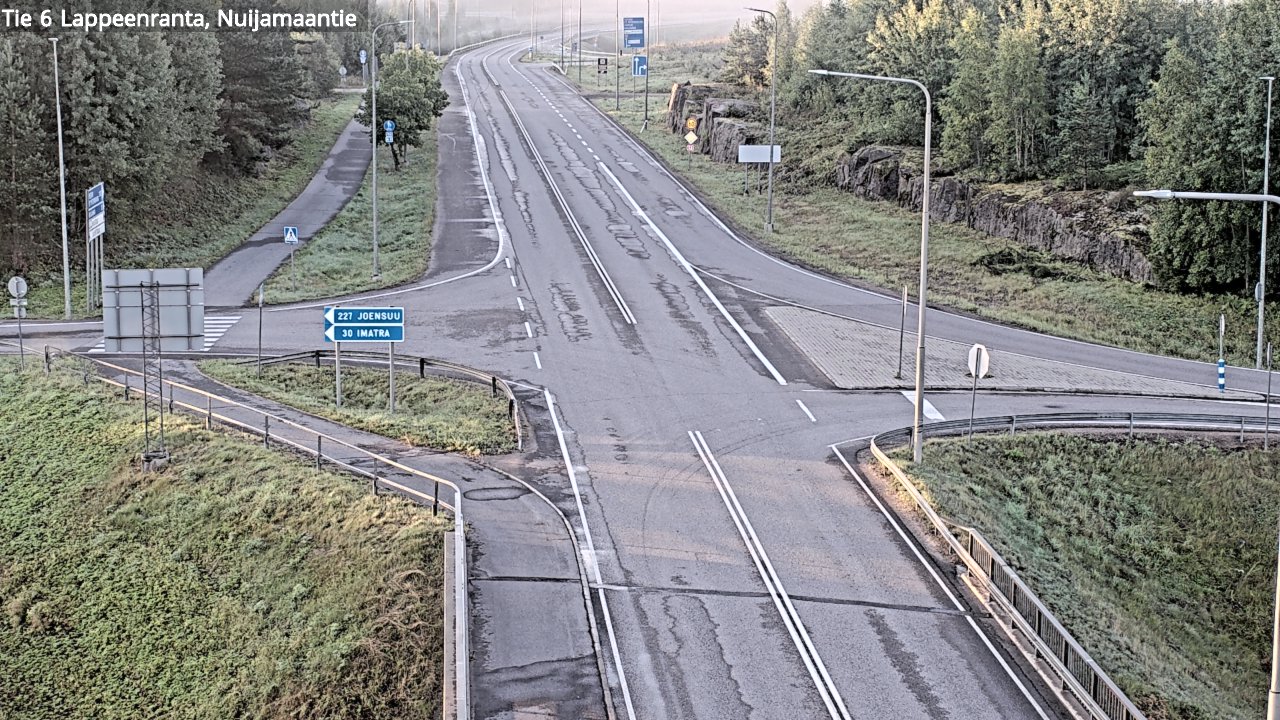 Weather Camera Image Road 6 Lappeenranta, Nuijamaantie, Lappeenranta, Etelä-Karjala