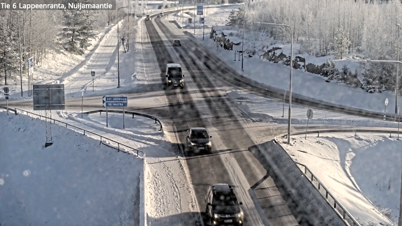 Weather Camera Image Road 6 Lappeenranta, Nuijamaantie, Lappeenranta, Etelä-Karjala