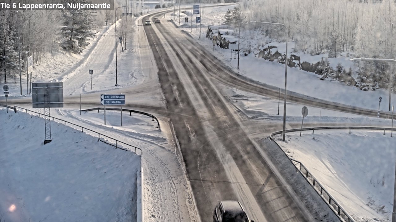 Weather Camera Image Road 6 Lappeenranta, Nuijamaantie, Lappeenranta, Etelä-Karjala