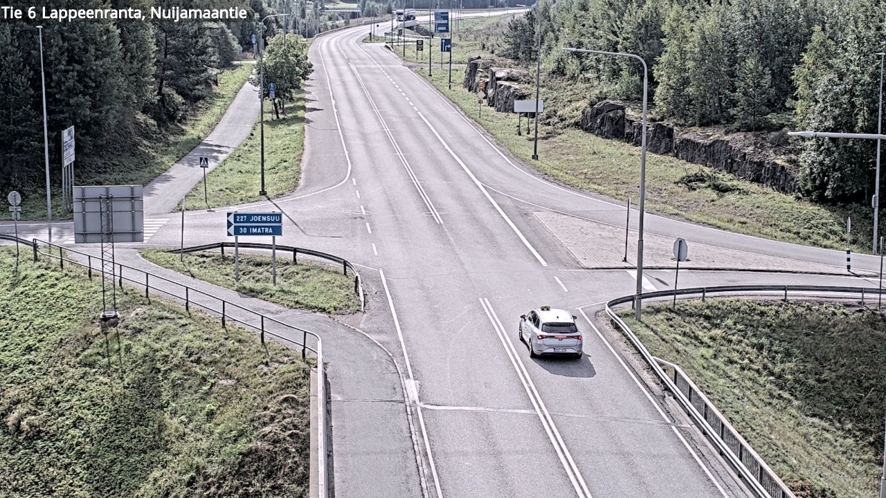 Weather Camera Image Road 6 Lappeenranta, Nuijamaantie, Lappeenranta, Etelä-Karjala