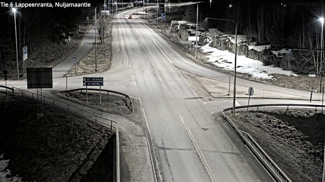 Weather Camera Image Road 6 Lappeenranta, Nuijamaantie, Lappeenranta, Etelä-Karjala