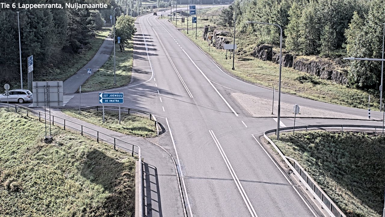 Weather Camera Image Road 6 Lappeenranta, Nuijamaantie, Lappeenranta, Etelä-Karjala