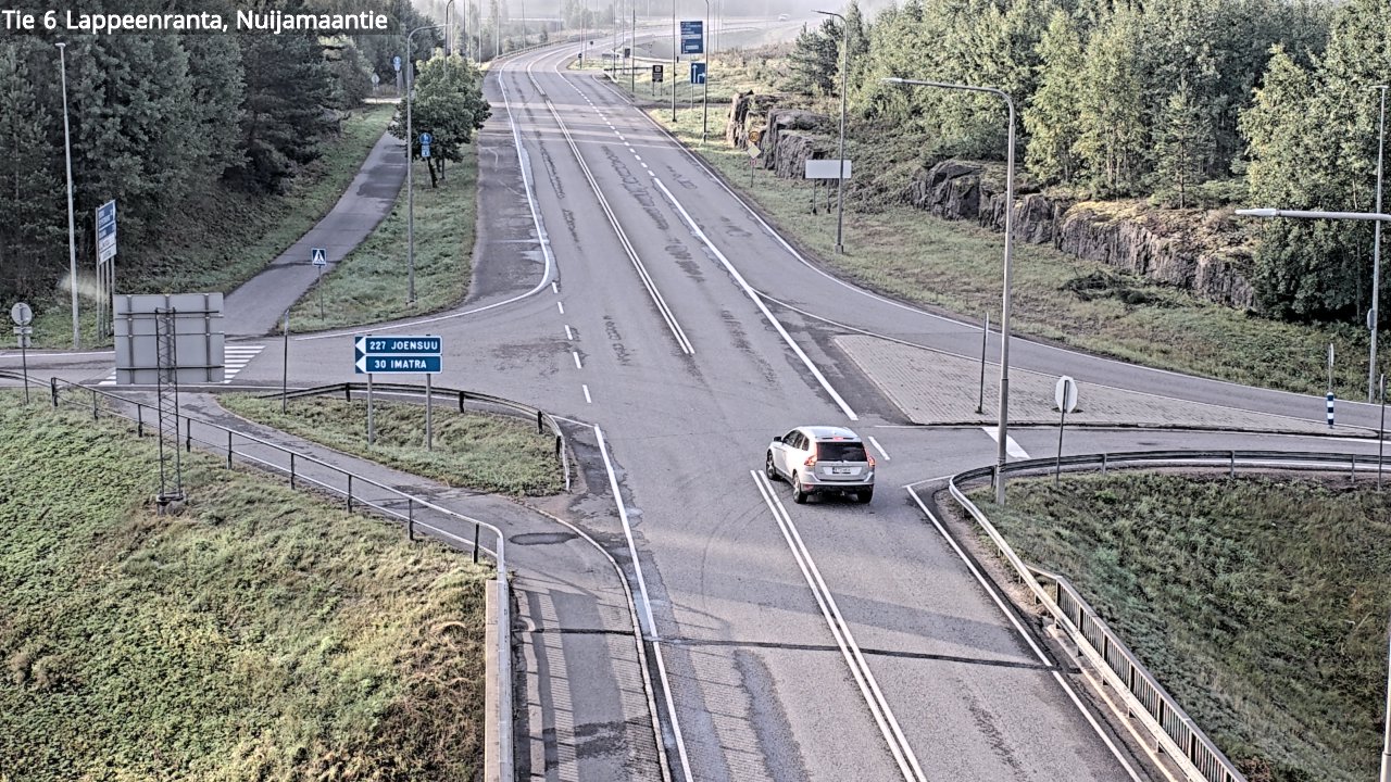 Weather Camera Image Road 6 Lappeenranta, Nuijamaantie, Lappeenranta, Etelä-Karjala