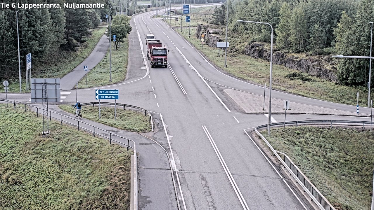 Weather Camera Image Road 6 Lappeenranta, Nuijamaantie, Lappeenranta, Etelä-Karjala