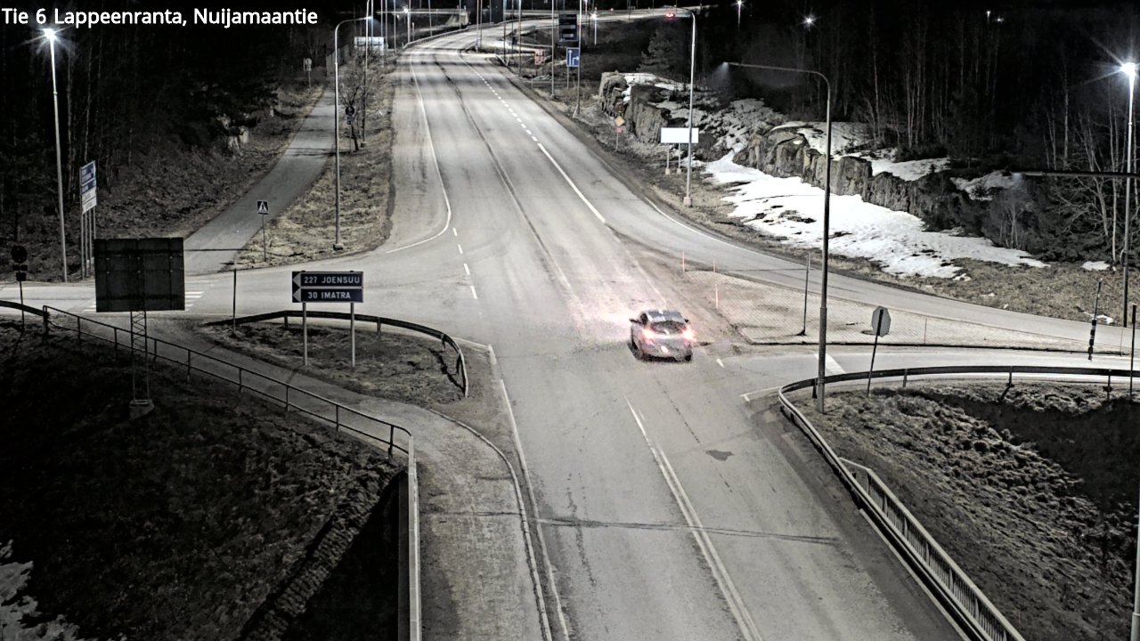 Weather Camera Image Road 6 Lappeenranta, Nuijamaantie, Lappeenranta, Etelä-Karjala