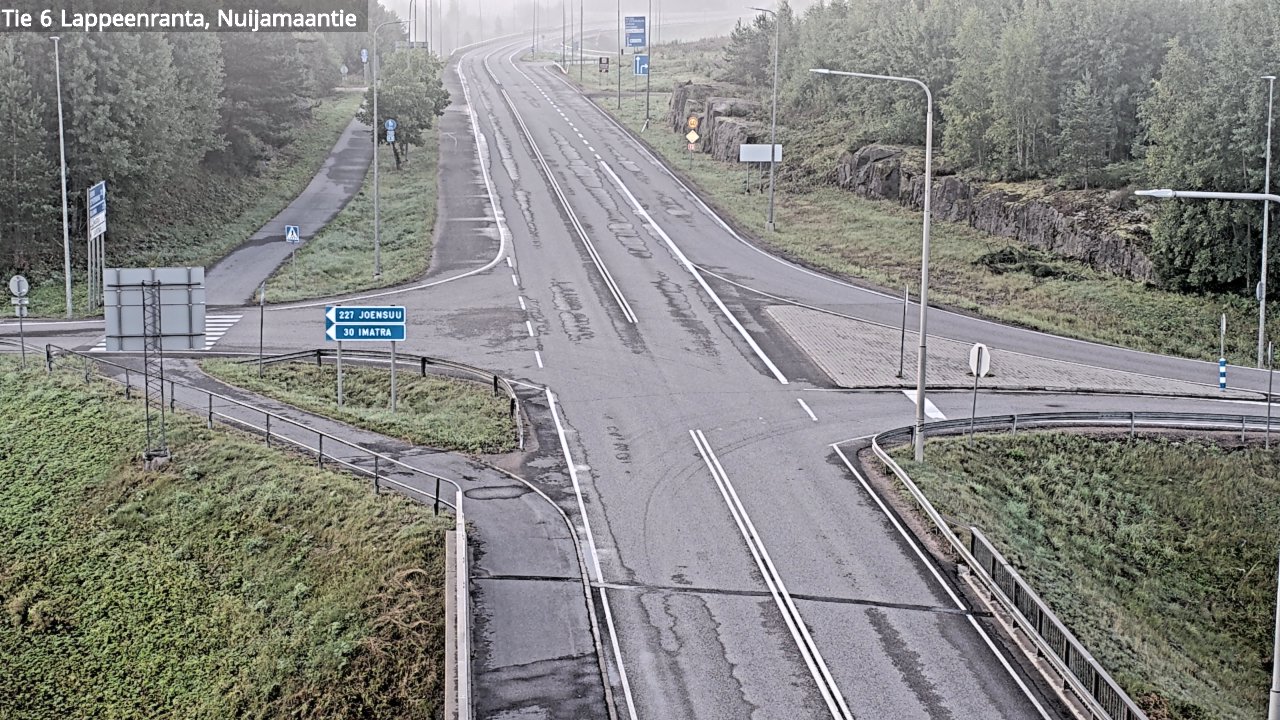 Weather Camera Image Road 6 Lappeenranta, Nuijamaantie, Lappeenranta, Etelä-Karjala
