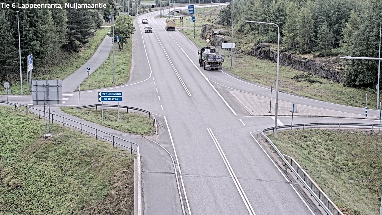 Weather Camera Image Road 6 Lappeenranta, Nuijamaantie, Lappeenranta, Etelä-Karjala