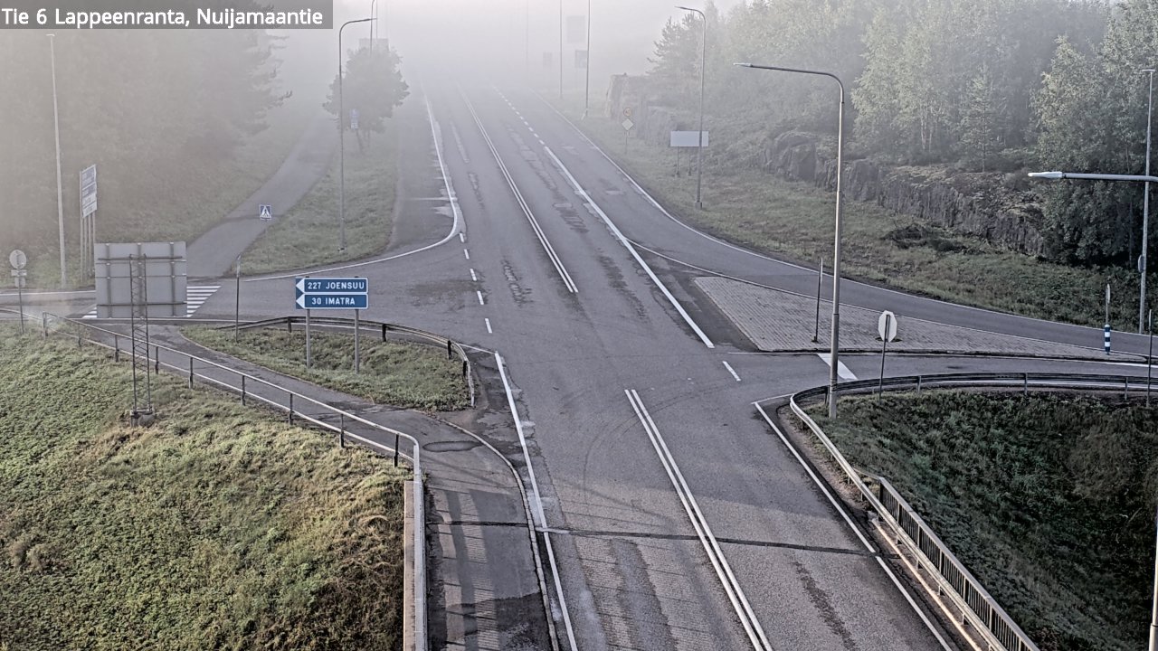 Weather Camera Image Road 6 Lappeenranta, Nuijamaantie, Lappeenranta, Etelä-Karjala