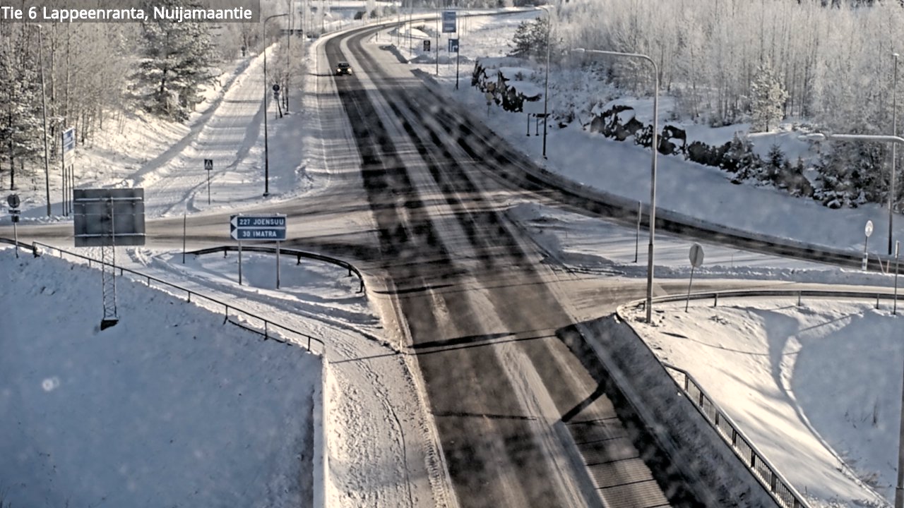 Weather Camera Image Road 6 Lappeenranta, Nuijamaantie, Lappeenranta, Etelä-Karjala