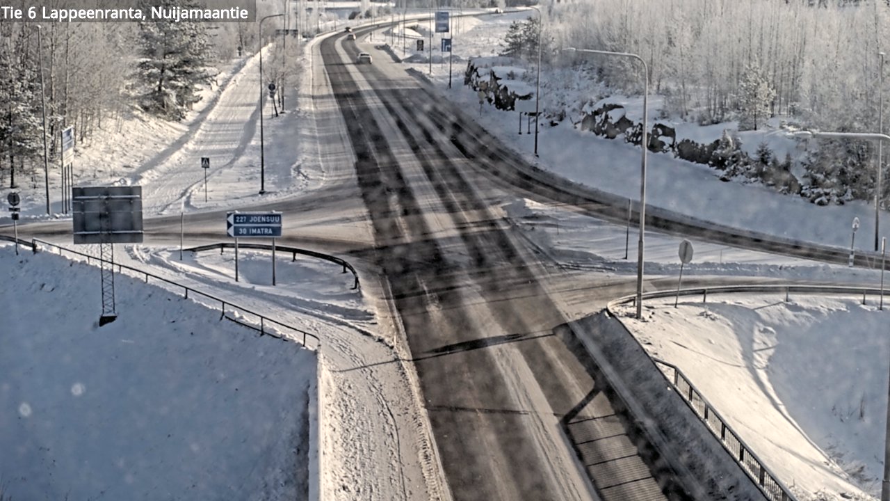 Weather Camera Image Road 6 Lappeenranta, Nuijamaantie, Lappeenranta, Etelä-Karjala
