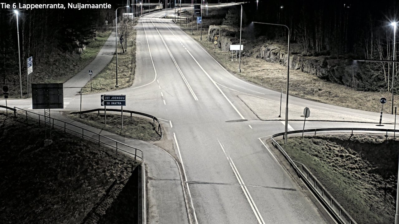 Weather Camera Image Road 6 Lappeenranta, Nuijamaantie, Lappeenranta, Etelä-Karjala