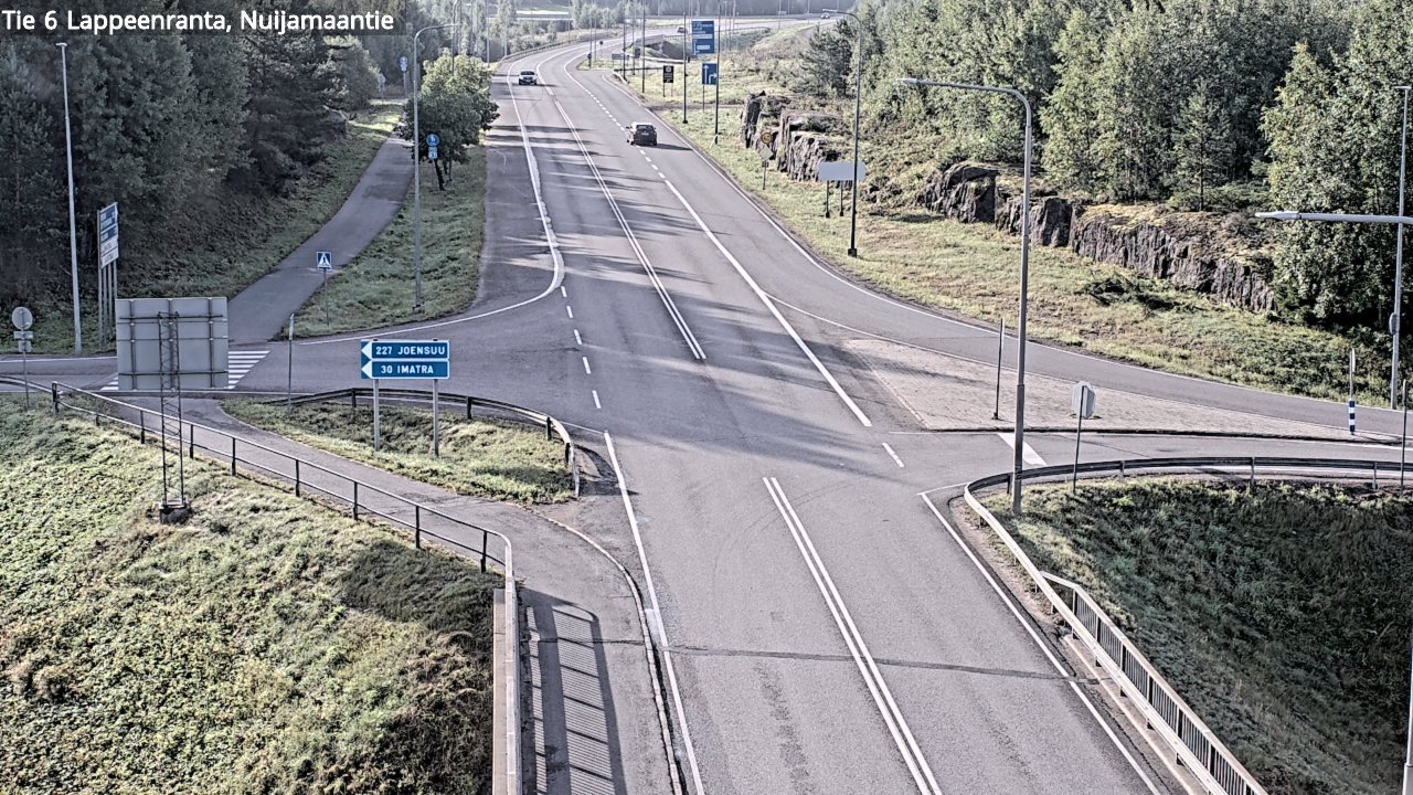 Weather Camera Image Road 6 Lappeenranta, Nuijamaantie, Lappeenranta, Etelä-Karjala