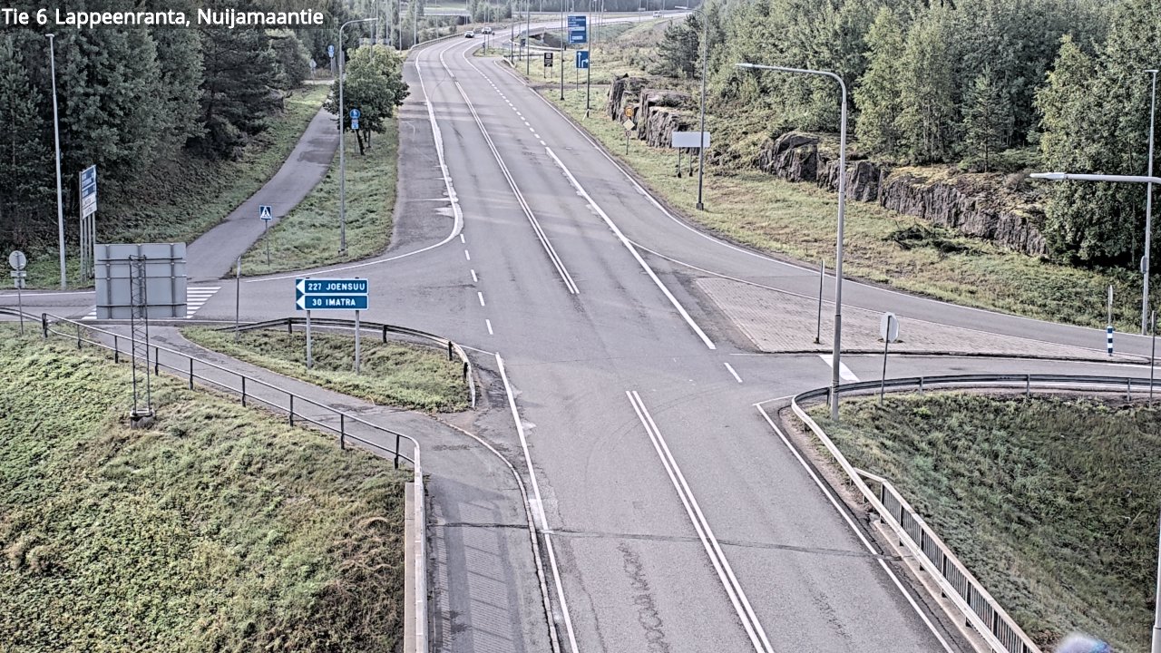 Weather Camera Image Road 6 Lappeenranta, Nuijamaantie, Lappeenranta, Etelä-Karjala