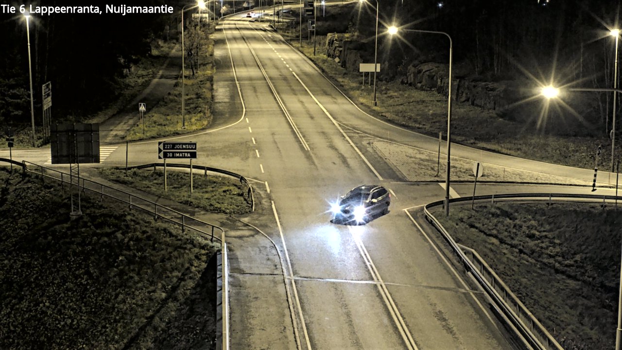 Weather Camera Image Väg 6 Villmanstrand, Nuijamaantie, Lappeenranta, Etelä-Karjala