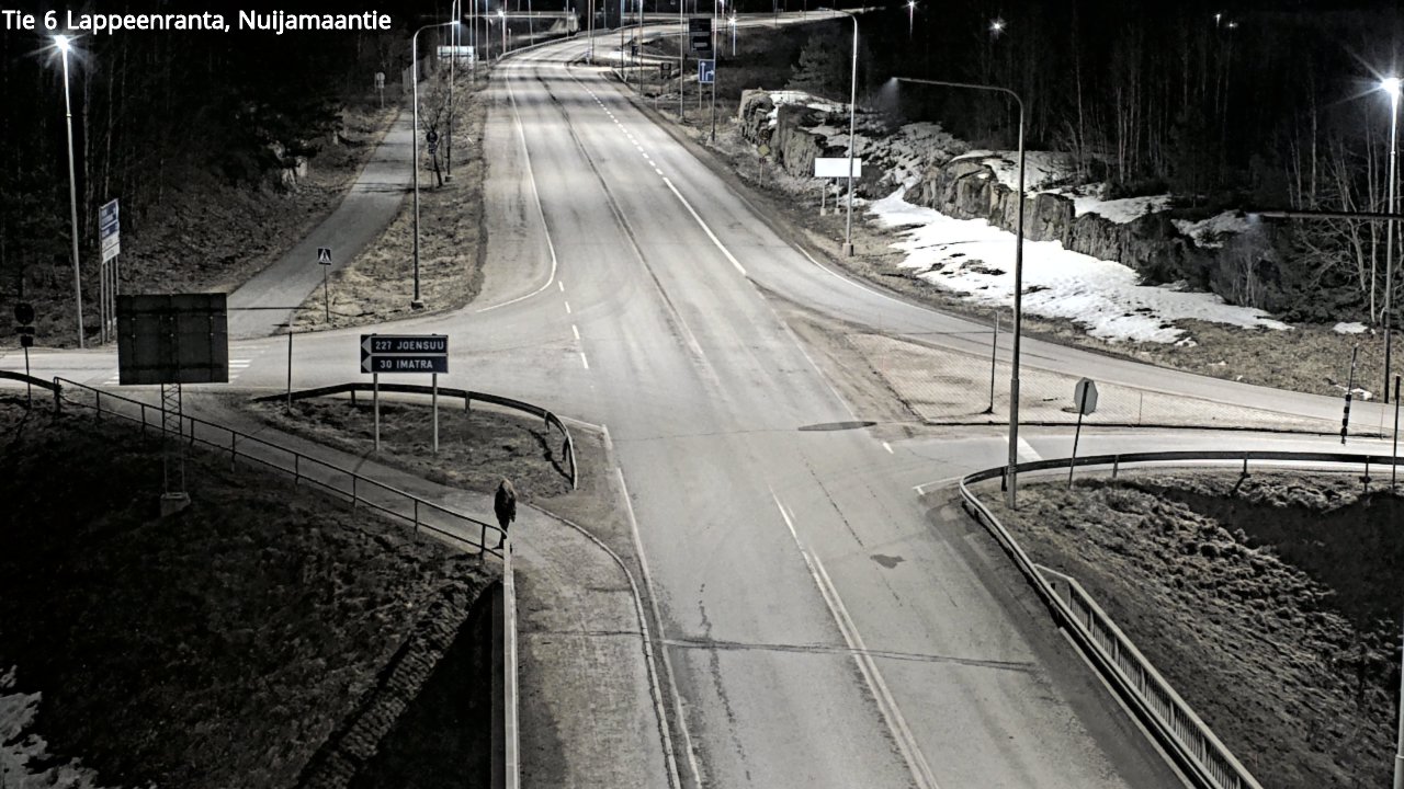 Weather Camera Image Road 6 Lappeenranta, Nuijamaantie, Lappeenranta, Etelä-Karjala