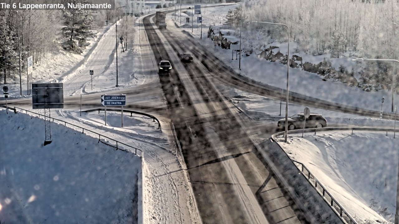 Weather Camera Image Road 6 Lappeenranta, Nuijamaantie, Lappeenranta, Etelä-Karjala