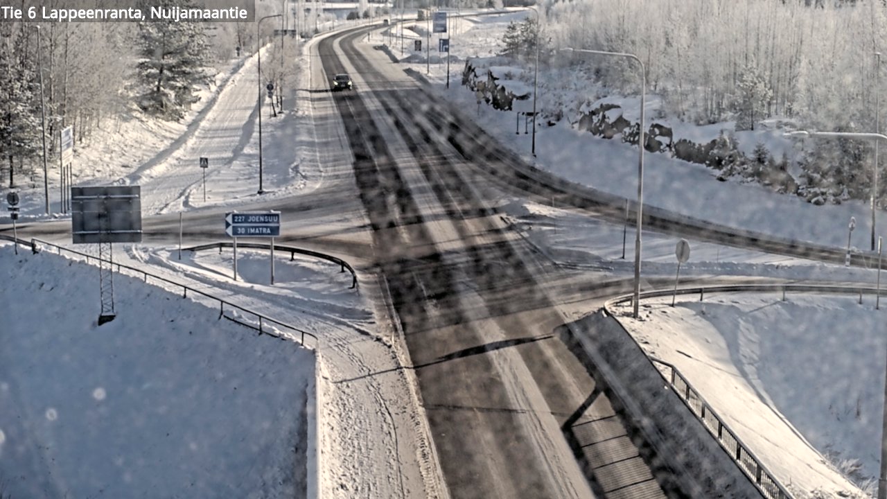 Weather Camera Image Road 6 Lappeenranta, Nuijamaantie, Lappeenranta, Etelä-Karjala