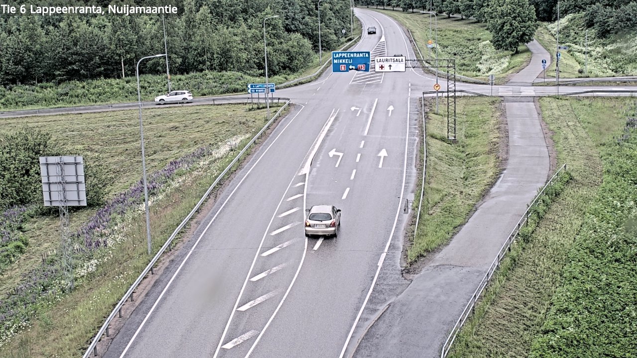 Weather Camera Image Road 6 Lappeenranta, Nuijamaantie, Lappeenranta, Etelä-Karjala